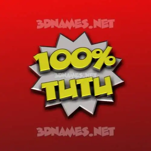 tutu in 100 Percent style - 3D name wallpaper tutu in 100 Percent style - 3D name wallpaper