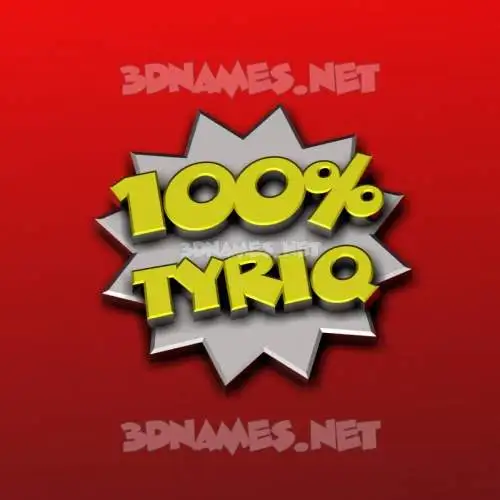 tyriq in 100 Percent style - 3D name wallpaper tyriq in 100 Percent style - 3D name wallpaper