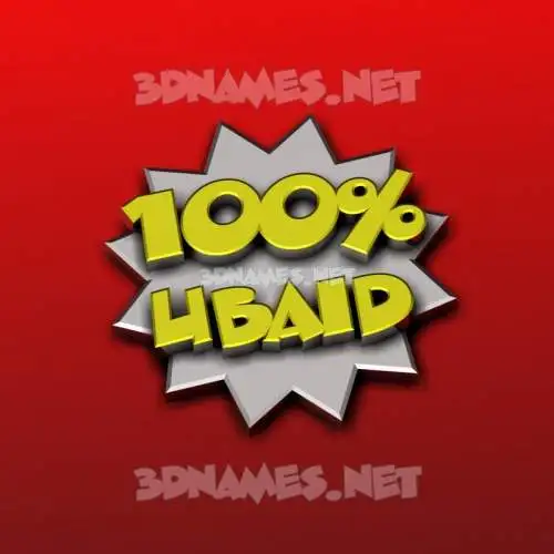 ubaid in 100 Percent style - 3D name wallpaper ubaid in 100 Percent style - 3D name wallpaper