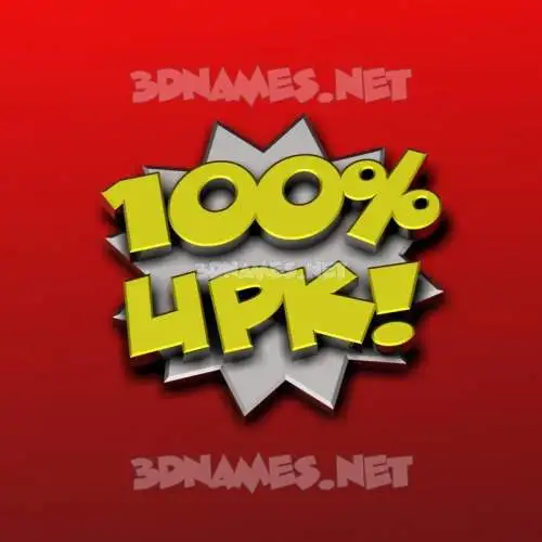 upk in 100 Percent style - 3D name wallpaper upk in 100 Percent style - 3D name wallpaper