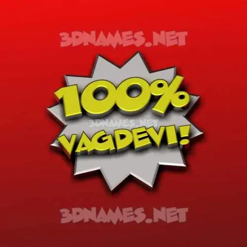 vagdevi in 100 Percent style - 3D name wallpaper