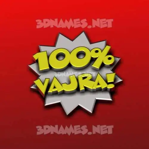 vajra in 100 Percent style - 3D name wallpaper vajra in 100 Percent style - 3D name wallpaper