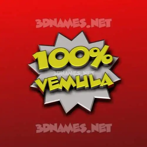 vemula in 100 Percent style - 3D name wallpaper
