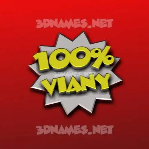 viany in 100 Percent style - 3D name wallpaper