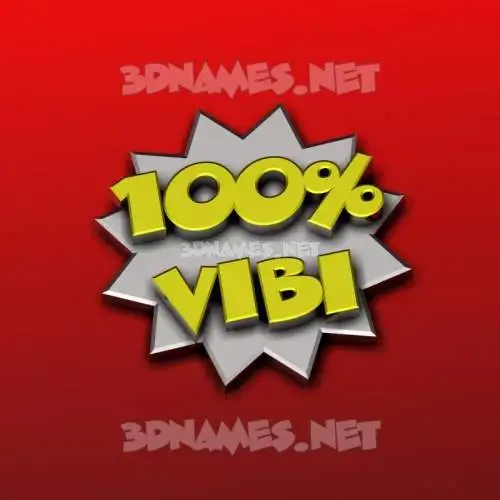 vibi in 100 Percent style - 3D name wallpaper vibi in 100 Percent style - 3D name wallpaper