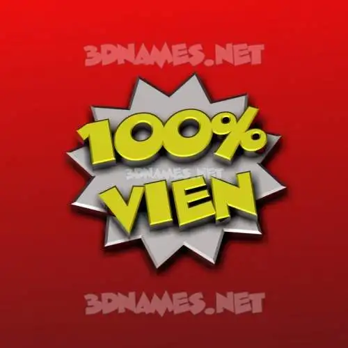 vien in 100 Percent style - 3D name wallpaper