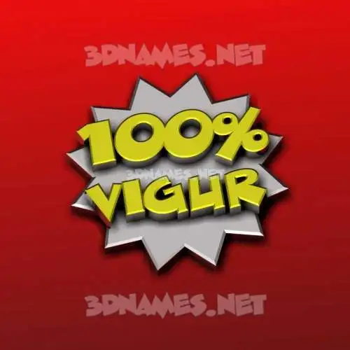 vigur in 100 Percent style - 3D name wallpaper vigur in 100 Percent style - 3D name wallpaper