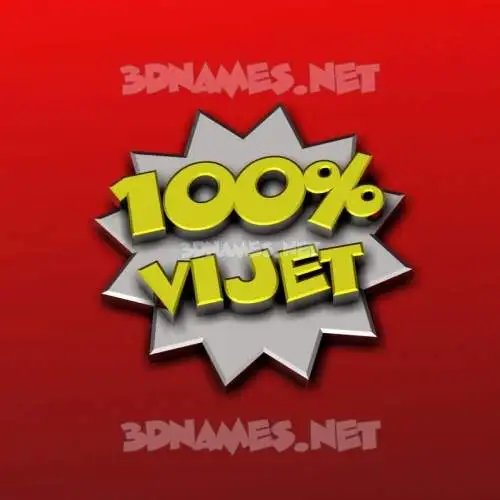 vijet in 100 Percent style - 3D name wallpaper vijet in 100 Percent style - 3D name wallpaper
