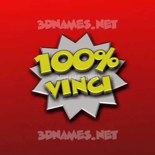 vinci in 100 Percent style - 3D name wallpaper vinci in 100 Percent style - 3D name wallpaper