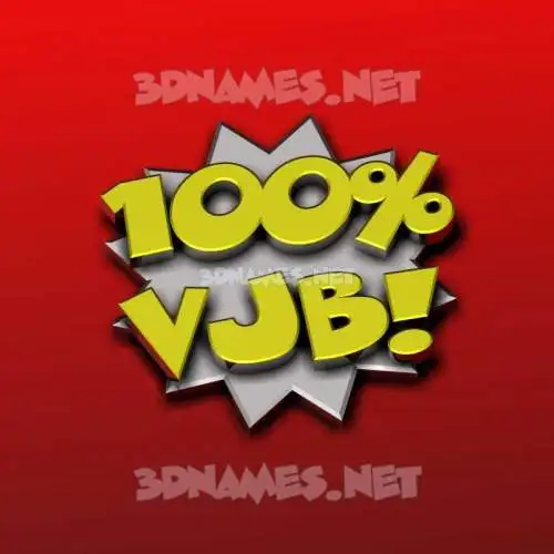 vjb in 100 Percent style - 3D name wallpaper vjb in 100 Percent style - 3D name wallpaper