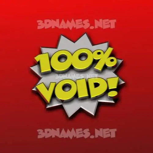 void in 100 Percent style - 3D name wallpaper void in 100 Percent style - 3D name wallpaper
