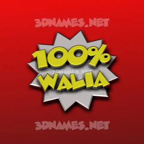 walia in 100 Percent style - 3D name wallpaper walia in 100 Percent style - 3D name wallpaper