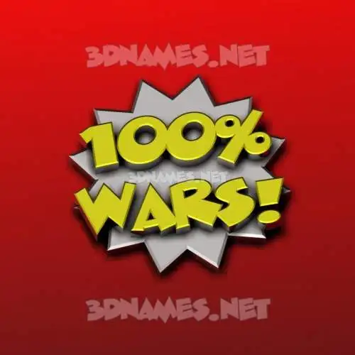 wars in 100 Percent style - 3D name wallpaper wars in 100 Percent style - 3D name wallpaper