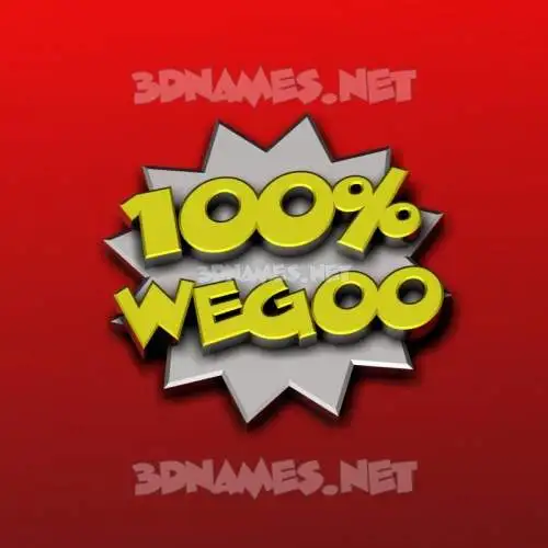 wegoo in 100 Percent style - 3D name wallpaper wegoo in 100 Percent style - 3D name wallpaper