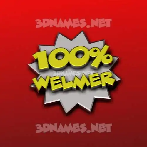 welmer in 100 Percent style - 3D name wallpaper welmer in 100 Percent style - 3D name wallpaper