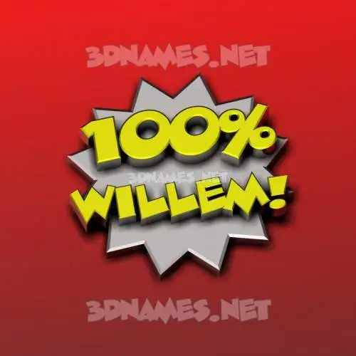 willem in 100 Percent style - 3D name wallpaper willem in 100 Percent style - 3D name wallpaper