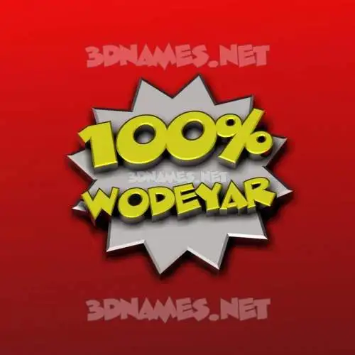 wodeyar in 100 Percent style - 3D name wallpaper wodeyar in 100 Percent style - 3D name wallpaper