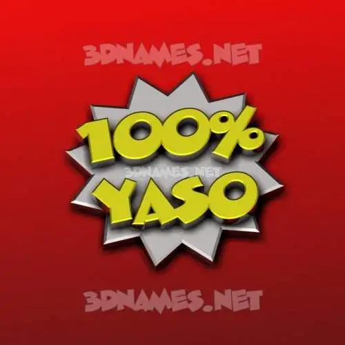 yaso in 100 Percent style - 3D name wallpaper yaso in 100 Percent style - 3D name wallpaper