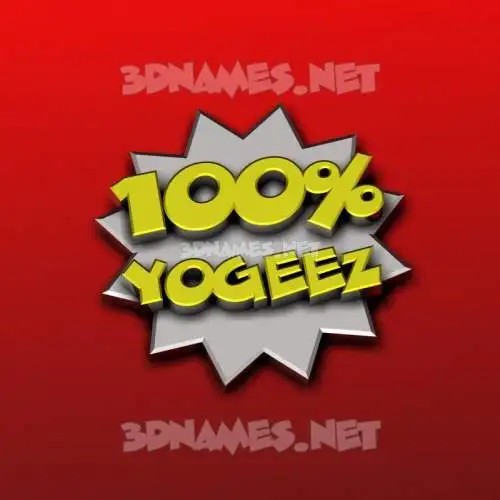 yogeez in 100 Percent style - 3D name wallpaper yogeez in 100 Percent style - 3D name wallpaper