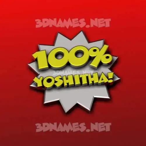 yoshitha in 100 Percent style - 3D name wallpaper yoshitha in 100 Percent style - 3D name wallpaper