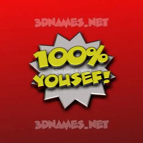 yousef in 100 Percent style - 3D name wallpaper yousef in 100 Percent style - 3D name wallpaper