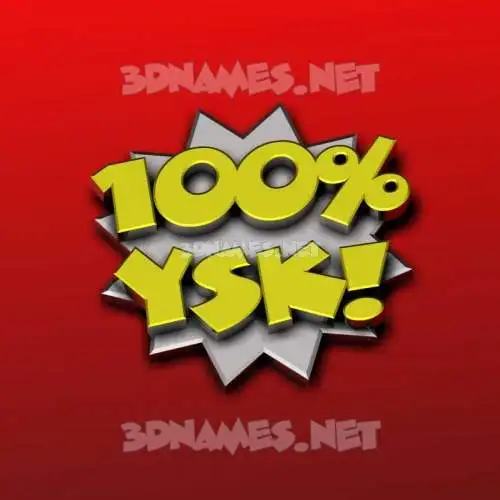 ysk in 100 Percent style - 3D name wallpaper ysk in 100 Percent style - 3D name wallpaper