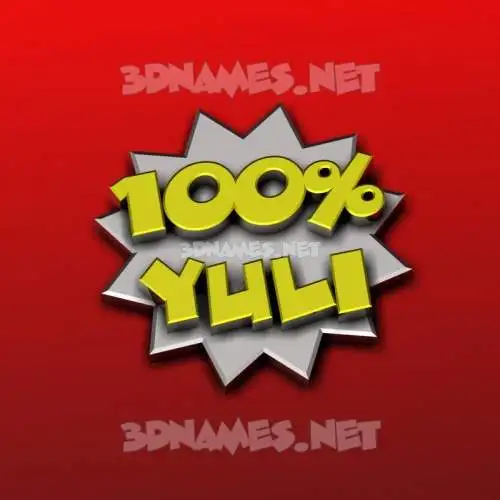 yuli in 100 Percent style - 3D name wallpaper yuli in 100 Percent style - 3D name wallpaper