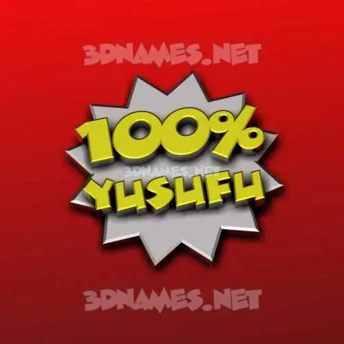 yusufu in 100 Percent style - 3D name wallpaper yusufu in 100 Percent style - 3D name wallpaper