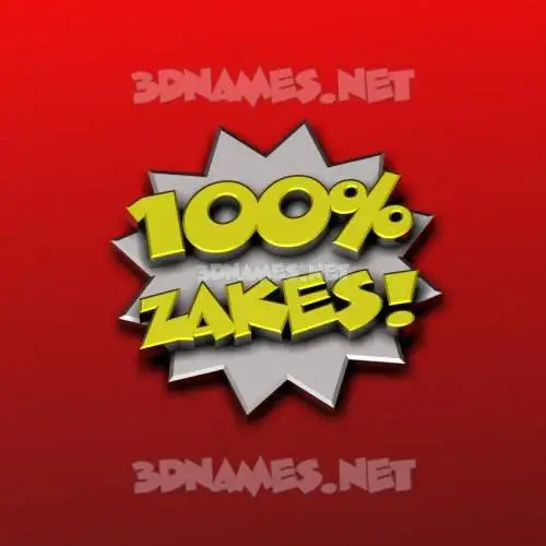 zakes in 100 Percent style - 3D name wallpaper zakes in 100 Percent style - 3D name wallpaper