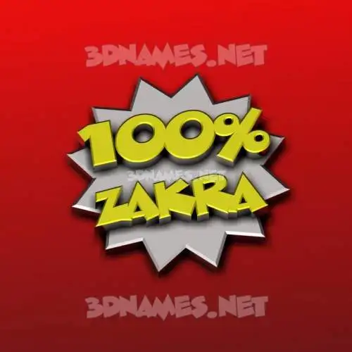 zakra in 100 Percent style - 3D name wallpaper zakra in 100 Percent style - 3D name wallpaper