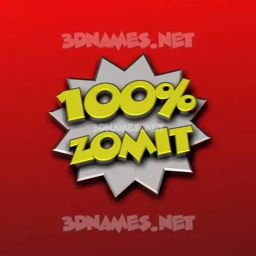 zomit in 100 Percent style - 3D name wallpaper zomit in 100 Percent style - 3D name wallpaper