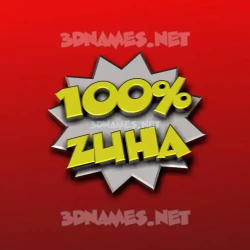 zuha in 100 Percent style - 3D name wallpaper zuha in 100 Percent style - 3D name wallpaper