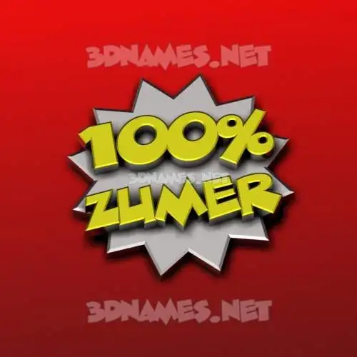 zumer in 100 Percent style - 3D name wallpaper zumer in 100 Percent style - 3D name wallpaper