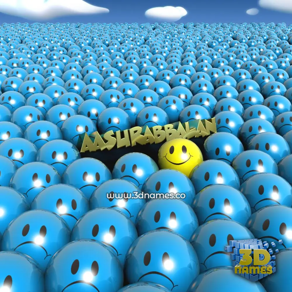 aasurabbalan in Special Smileys style - 3D name wallpaper