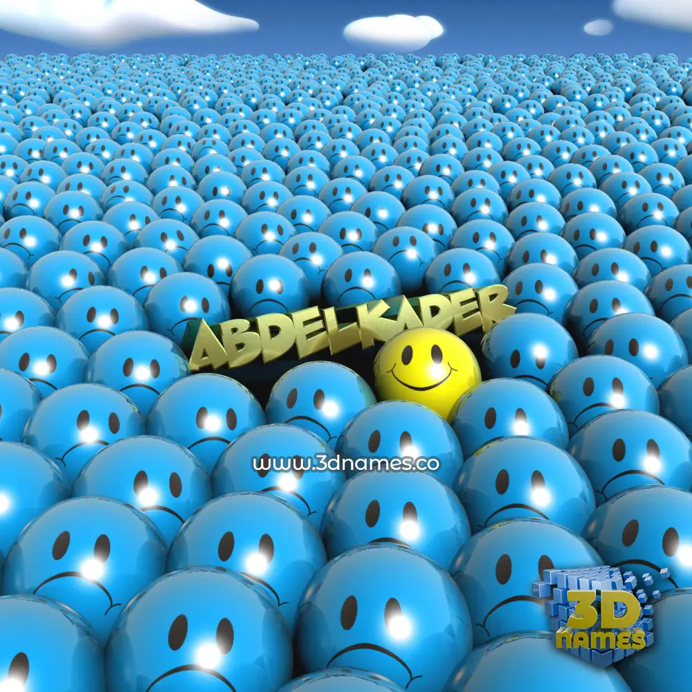 abdelkader in Special Smileys style - 3D name wallpaper abdelkader in Special Smileys style - 3D name wallpaper