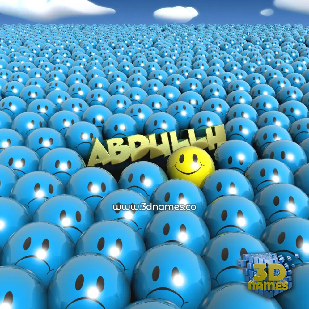 abdullh in Special Smileys style - 3D name wallpaper abdullh in Special Smileys style - 3D name wallpaper