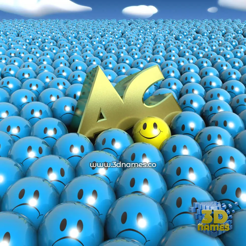 ac in Special Smileys style - 3D name wallpaper ac in Special Smileys style - 3D name wallpaper