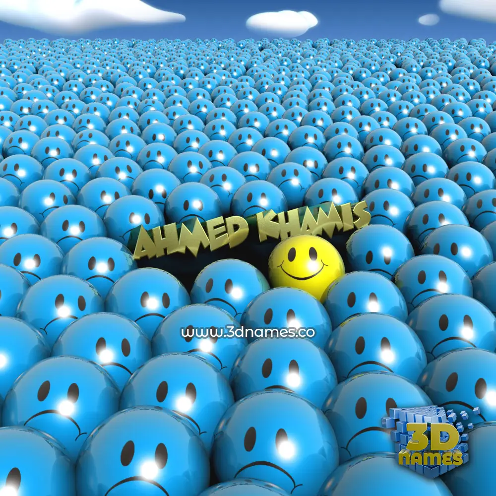 ahmed khamis in Special Smileys style - 3D name wallpaper ahmed khamis in Special Smileys style - 3D name wallpaper