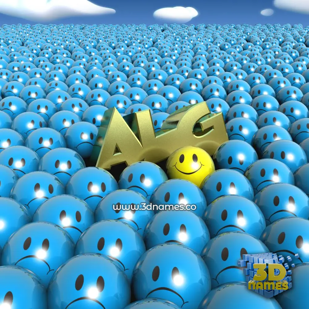 alg in Special Smileys style - 3D name wallpaper alg in Special Smileys style - 3D name wallpaper