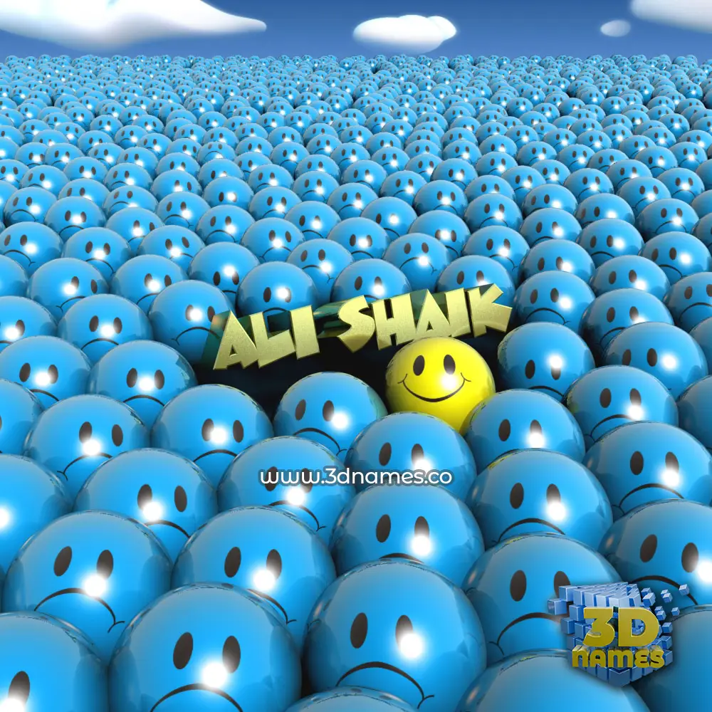 ali shaik in Special Smileys style - 3D name wallpaper ali shaik in Special Smileys style - 3D name wallpaper