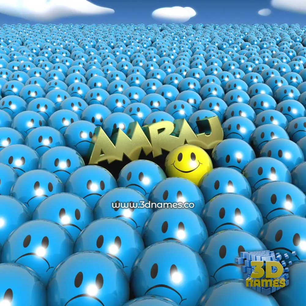 amraj in Special Smileys style - 3D name wallpaper amraj in Special Smileys style - 3D name wallpaper