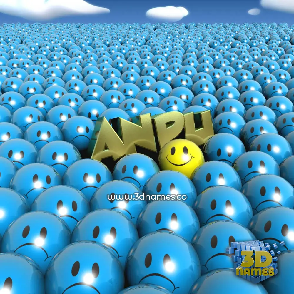 anpu in Special Smileys style - 3D name wallpaper anpu in Special Smileys style - 3D name wallpaper