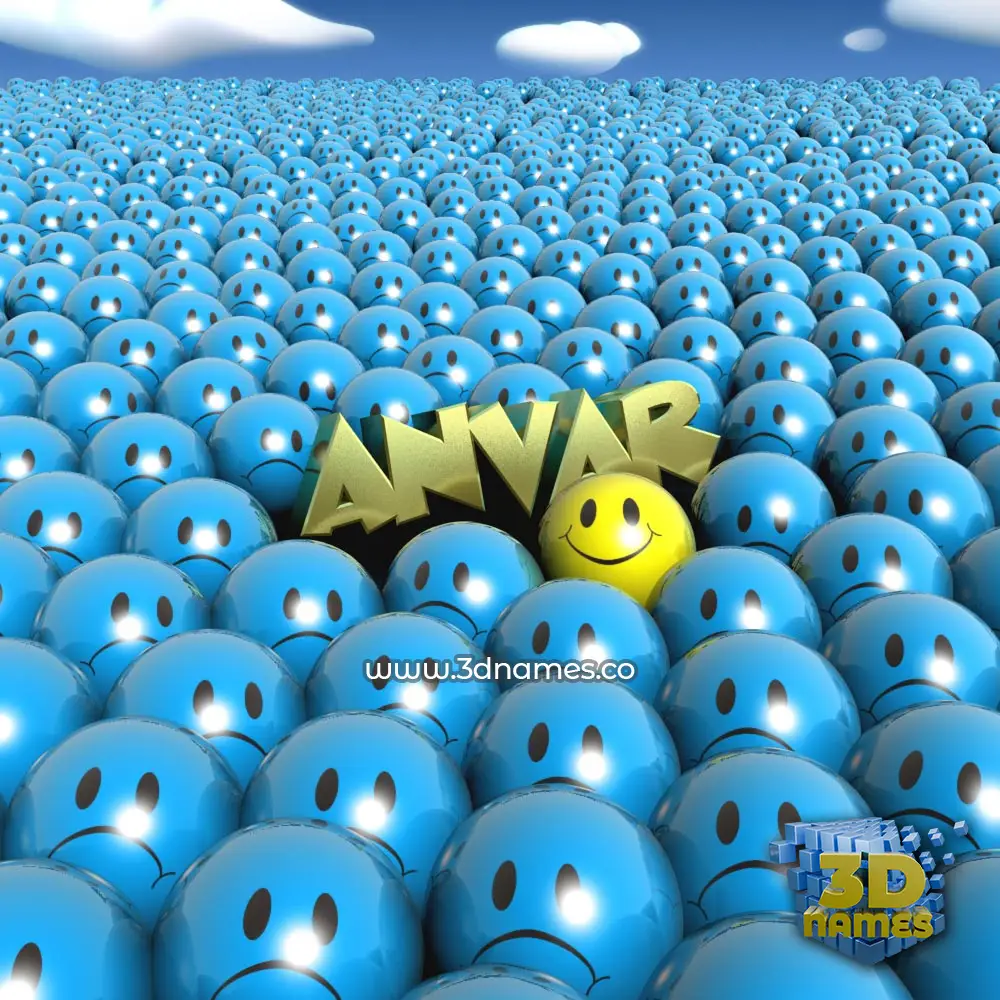anvar in Special Smileys style - 3D name wallpaper anvar in Special Smileys style - 3D name wallpaper