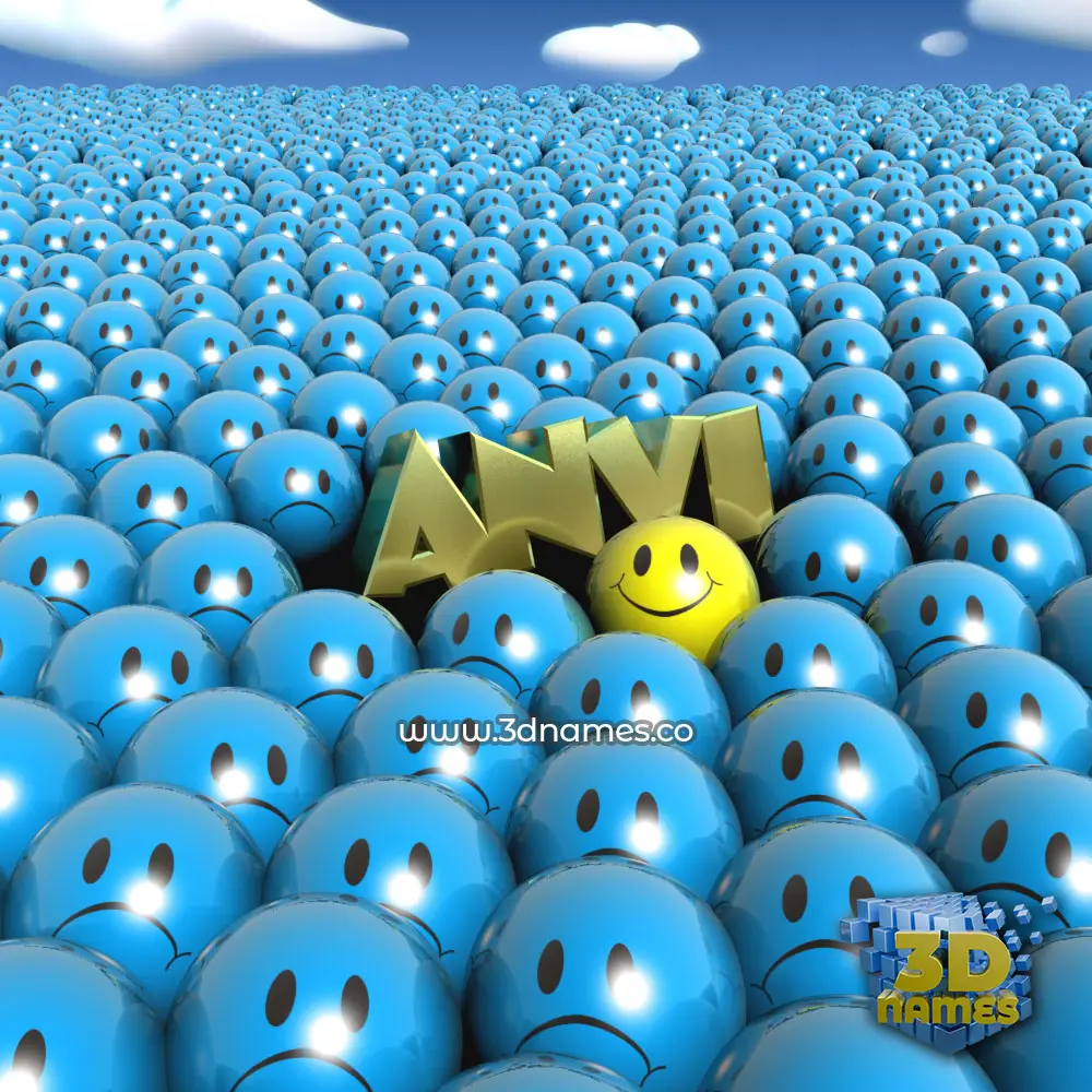 anvi in Special Smileys style - 3D name wallpaper anvi in Special Smileys style - 3D name wallpaper