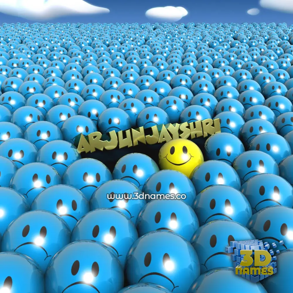 arjunjayshri in Special Smileys style - 3D name wallpaper