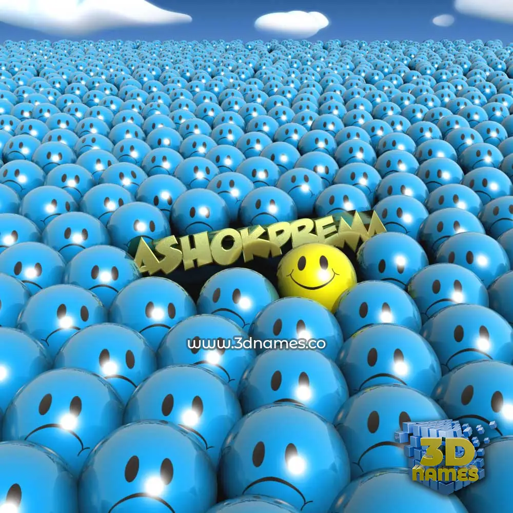 ashokprema in Special Smileys style - 3D name wallpaper