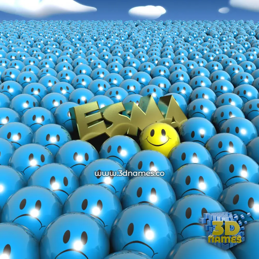 esma in Special Smileys style - 3D name wallpaper esma in Special Smileys style - 3D name wallpaper