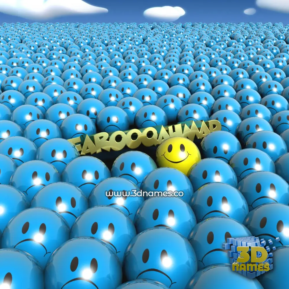 farooqahmad in Special Smileys style - 3D name wallpaper farooqahmad in Special Smileys style - 3D name wallpaper
