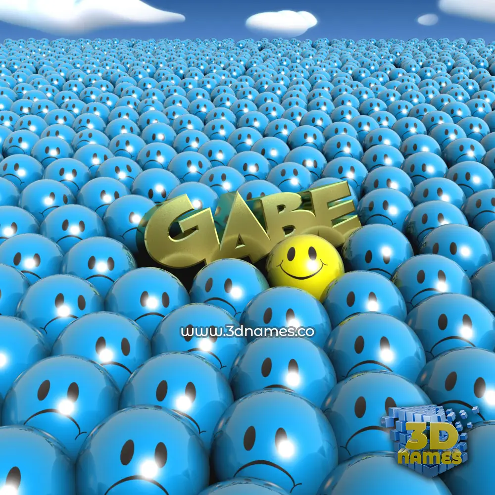 gabe in Special Smileys style - 3D name wallpaper gabe in Special Smileys style - 3D name wallpaper