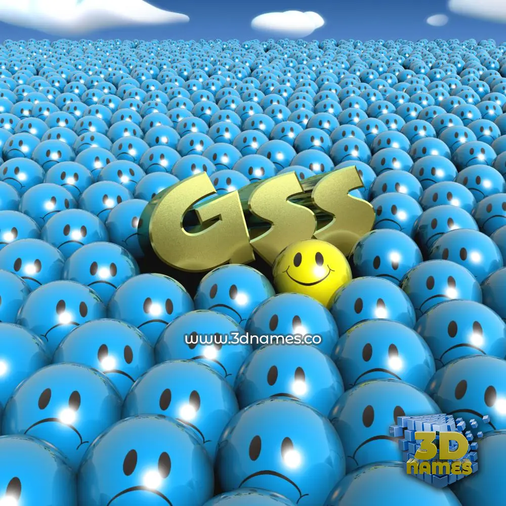 gss in Special Smileys style - 3D name wallpaper gss in Special Smileys style - 3D name wallpaper